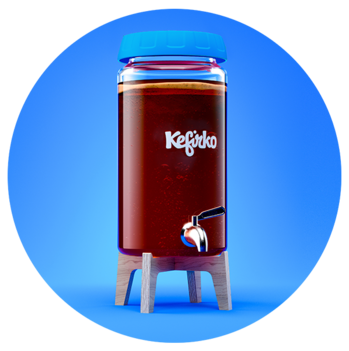 kit kombucha 4L bleu